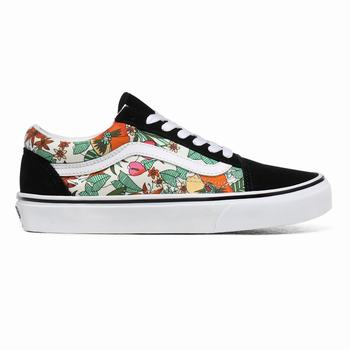 Damske Tenisky Vans Multi Tropic Old Skool Viacfarebný Čierne/Biele VA53NRWCY